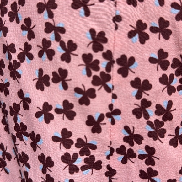 ALEXIS Loele Pink Off The Shoulder Clover Floral Choker Mini Dress Size Medium - Picture 5 of 11